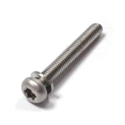 Stainless Steel T15 Torx Pan Head Screw with Split Spring Lock Washer