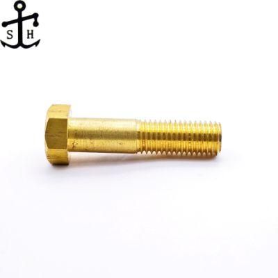 Good quality BS 3692 M10 M12 Brass Metric Precision Hexagon Bolts