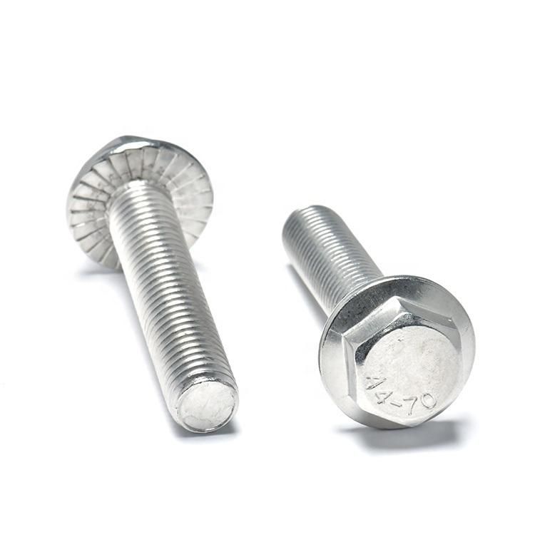 M5 M6 M8 M10 Stainless Steel DIN 6921 Hex Serrated Flange Bolt Hexagon Bolts