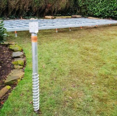 Ground Earth Screw Helix Anchors Piles for Camping Pods and Pergola