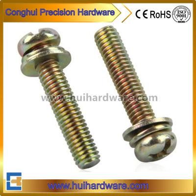 Galvanized Cross Recessed Pan Head Machine Sems Screws