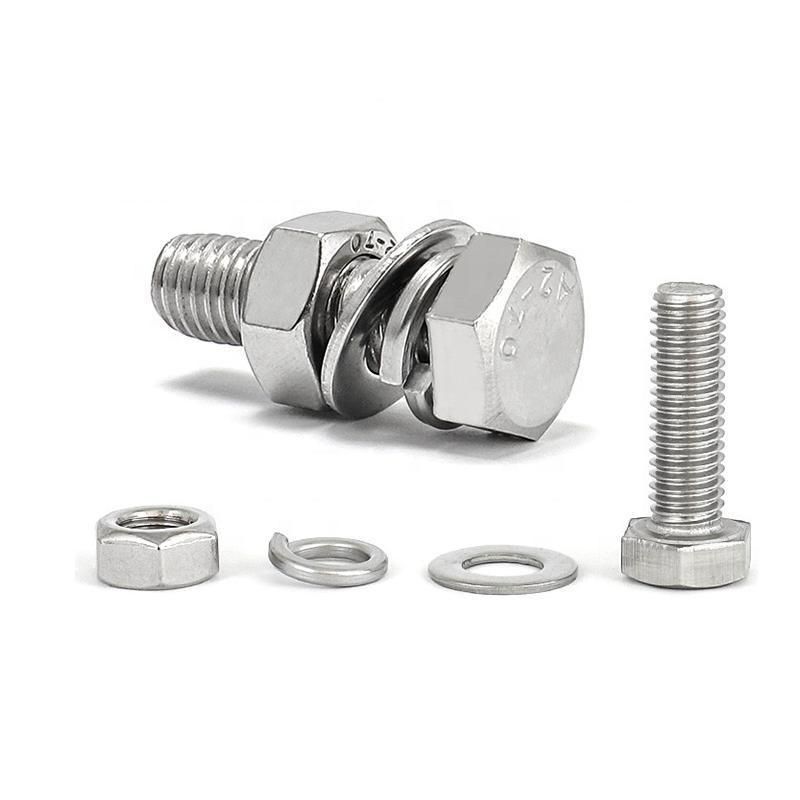 Fastener Standard DIN931 DIN933 DIN934 Stainless Steel Hex Bolts and Nuts Hex Nut