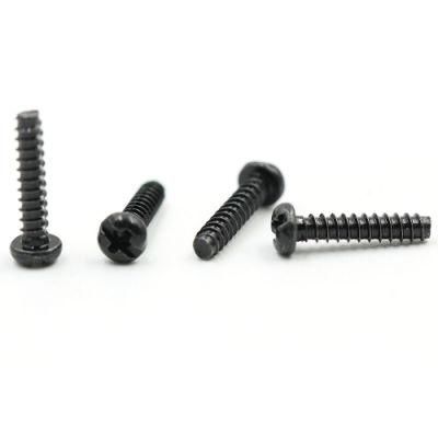 Black Phillips Head Self Tapping Screw Cross Slot Screw for Plastic