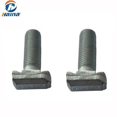 Galvanized T Type Head Bolt, Carbon Steel T Head Bolt/T Bolt/T-Bolt