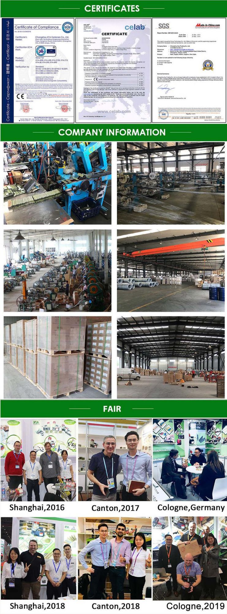 34 Degree Galvanized Collated Joist Hanger Nails for Joist Hangers, Seismic