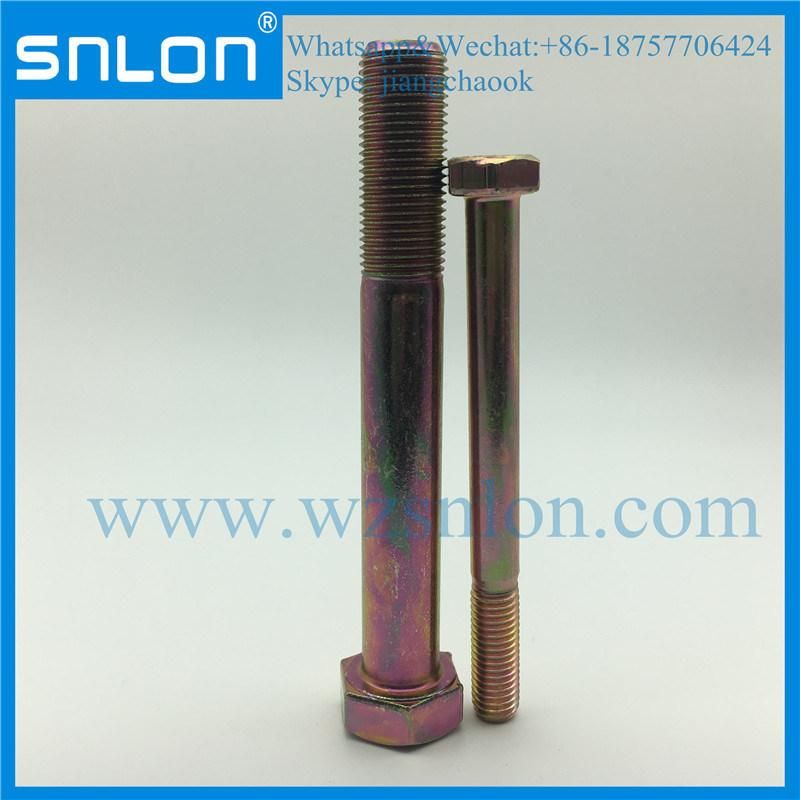 Grade 10.9 Zinc Steel High Strength Hex Bolt Machine Screw