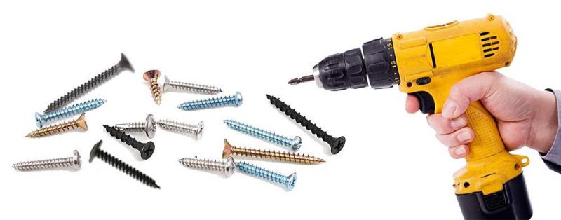 Colored Zinc Countersunk Head Self-Tapping Chipboard Screws for Hardwood