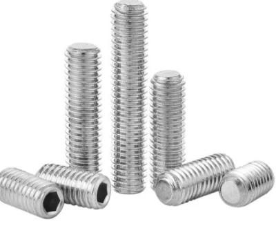 Headless Hexagon Hex Socket Allen Flat Point Stainless Steel M4 M2 M14 1/4-20 3/8-16 Grub Set Screws