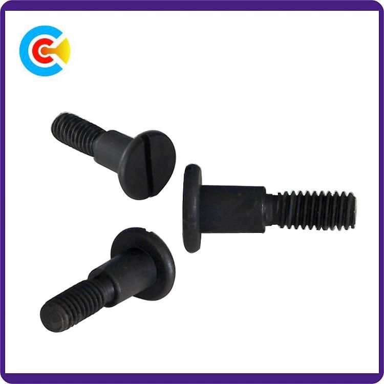 Black Zinc Steel M5 Button/Round/Flat Head Non-Standard Custom Slotted Screw