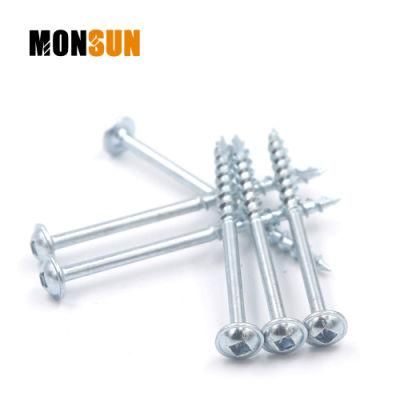 Coarse Zinc-Plated Steel Square-Head Particleboard Screw