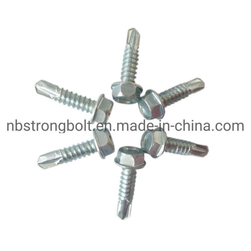 Hex Head Self Drilling Screw with Zp