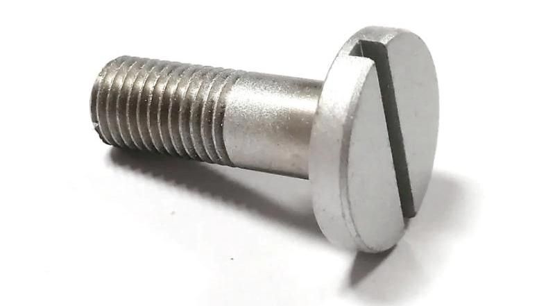 Dacro Slotted Ultra Flat Head Steel Half Thread Fasteners Screw