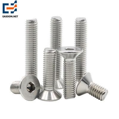 DIN912 High Quality Hex Socket Round Head Cap Bolts Stainless Steel Thin Head Bolts Flat Head Countersunk Hex Socket Bolts