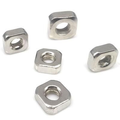 Factory Direct Nice Quality Ss Inox 304 Stainless Steel Square Nut DIN557 Stainless Steel Wing Nut