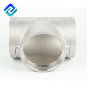 Stainless Steel Tee Fittings Pipe Threaded Equal Tee