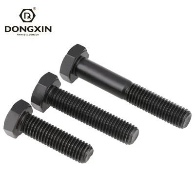 M6 M8 DIN931/DIN933 High Strength Bolt Carbon Steel Black Oxide Hex Bolt