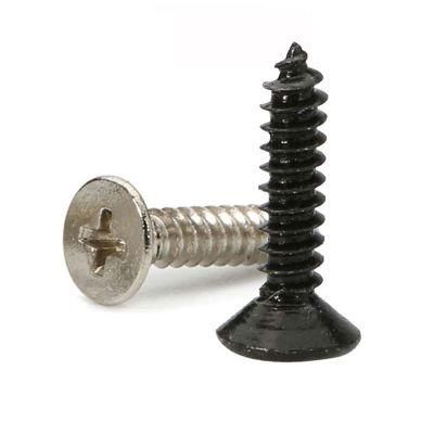 Carbon Steel Black Zinc Plated Countersunk Head Cross Self Tapping Screws