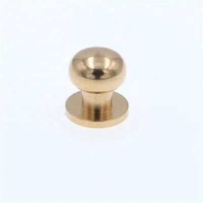 High Quality Brass Screw Back Button Head Studs Rivets for Leather Craft