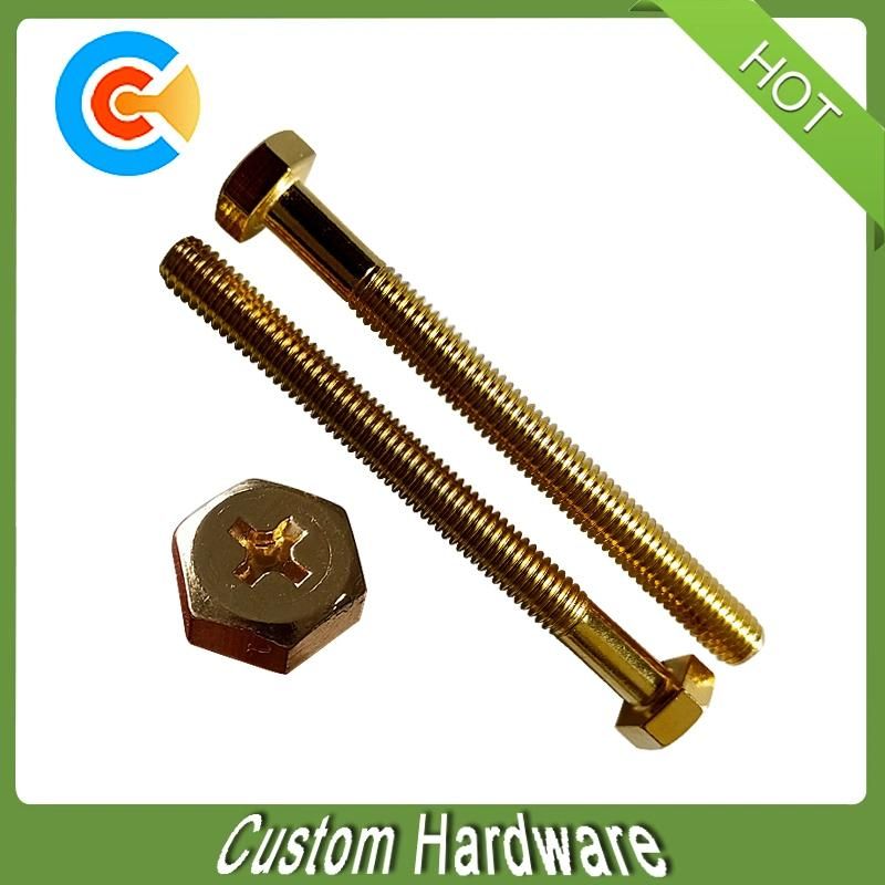 Head Dimension of a 0 Hex Head Lag Screw Brass Hex Head Machine Screws