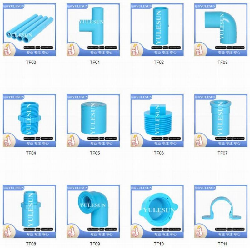 DIN or ASTM Sch40 Sch80 Standard Plastic PVC CPVC One Piece Flange