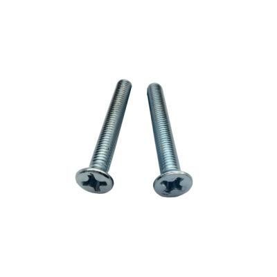 DIN965 Pz Machine Screw with White Zp Cr3+