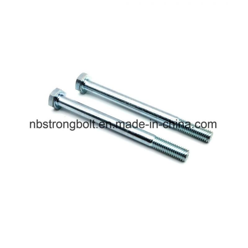 DIN931 Screw Hex Bolt Gr. 10.9 with Zp