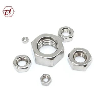 Stainless Steel 304 DIN439-2 M1.6-M52 Thin Hex Nuts