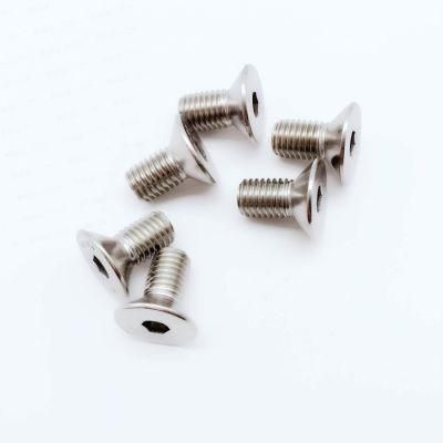 Gr1 Hexagon Socket Countersunk Head Screws Titanium Bolts