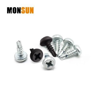 DIN7504 Pan Framing Head Phillips Drive Zinc or Phosphate Self-Drilling Point Drywall Screw Made in China