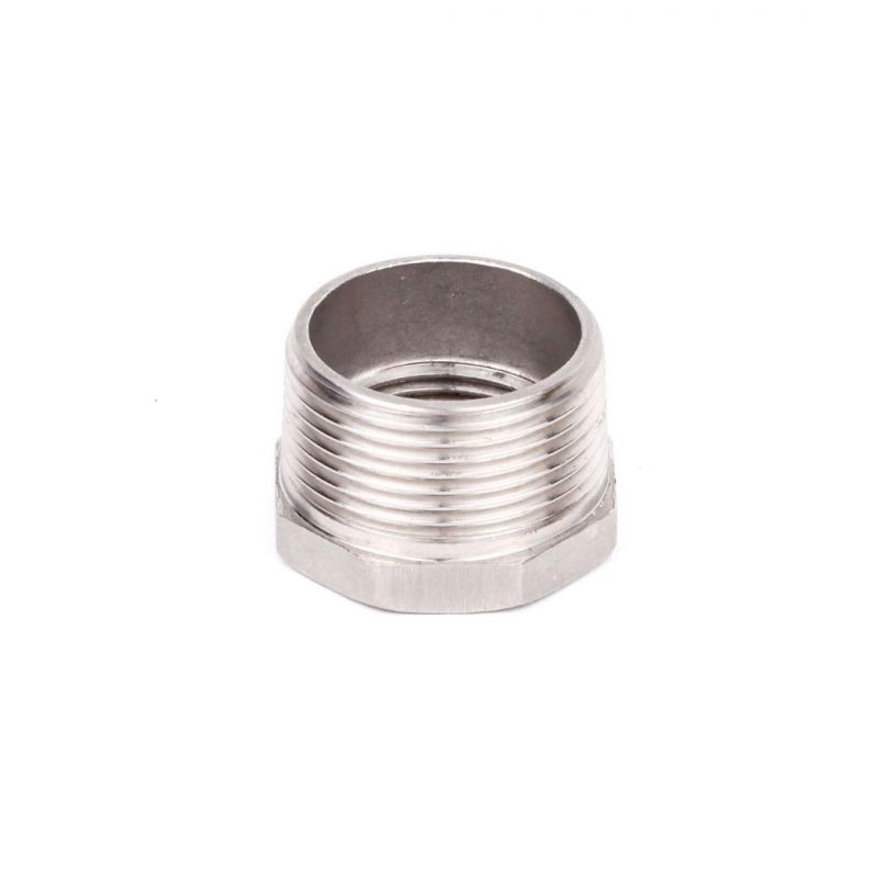 BSPT NPT Thread Screw Stainless Steel Plumbing Fitting Bushing