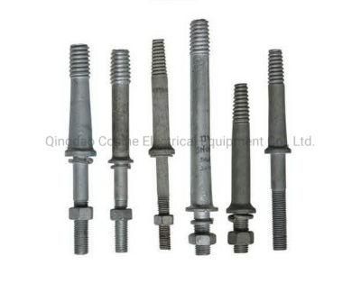 Large Head Steel Spindle/ M24 Stud for Pin Insulator