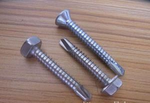High Quality Screw with EPDM Washer, Zinc Plated, Hex Head