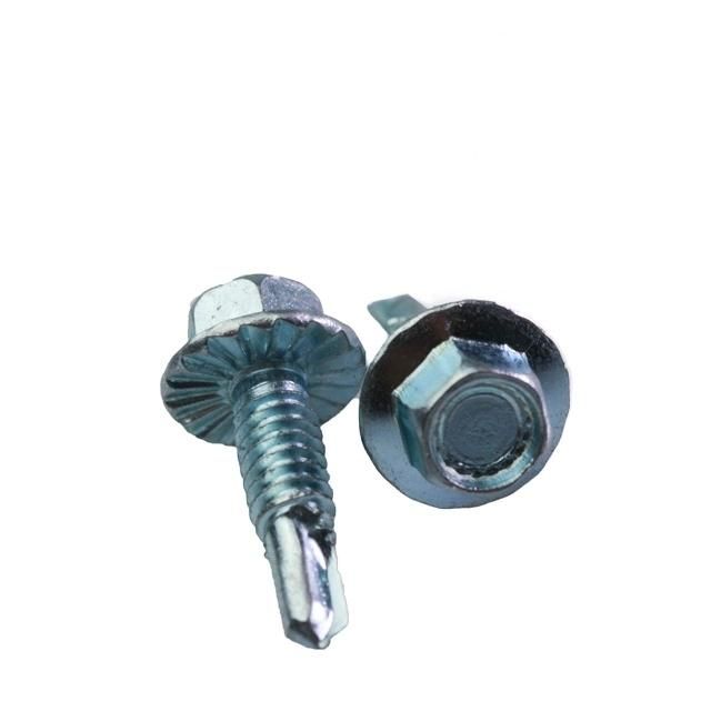 Hex Flange Head Self Drilling Screw with Serrated