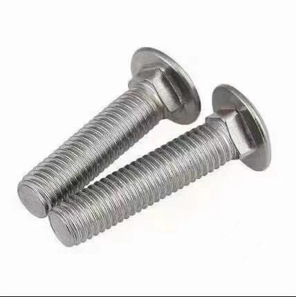 Carbon Steel Galvanized, Stainless Steel Round Head Square Neck Carriage Bolts