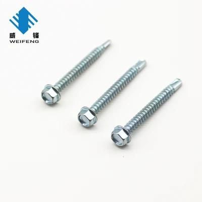 Counter Sunk Bolt Hexagon Customized Logo Wood Self Drilling Screw