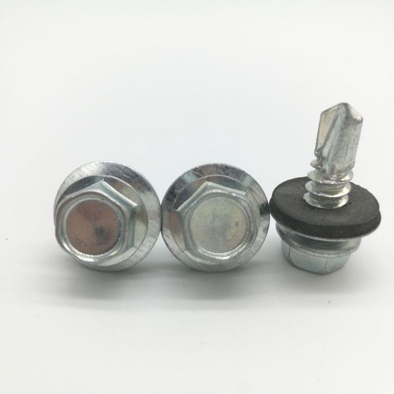 Hex Head Stainless Self Drilling Screw with EPDM Bonded Washer