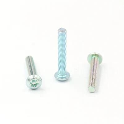 SS304 SS316 Stainless Steel Torx Socket Button Head / Countersunk Head / Pan Head Security Screw with Center Pin