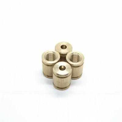 Knurled Threaded Insert Brass Nut