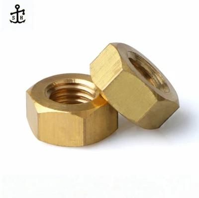 Hardware Manufacture CNC Turning Quality Assurance CNC Motorcycle Parts Brass Hex Thin Nut M8 Made in China