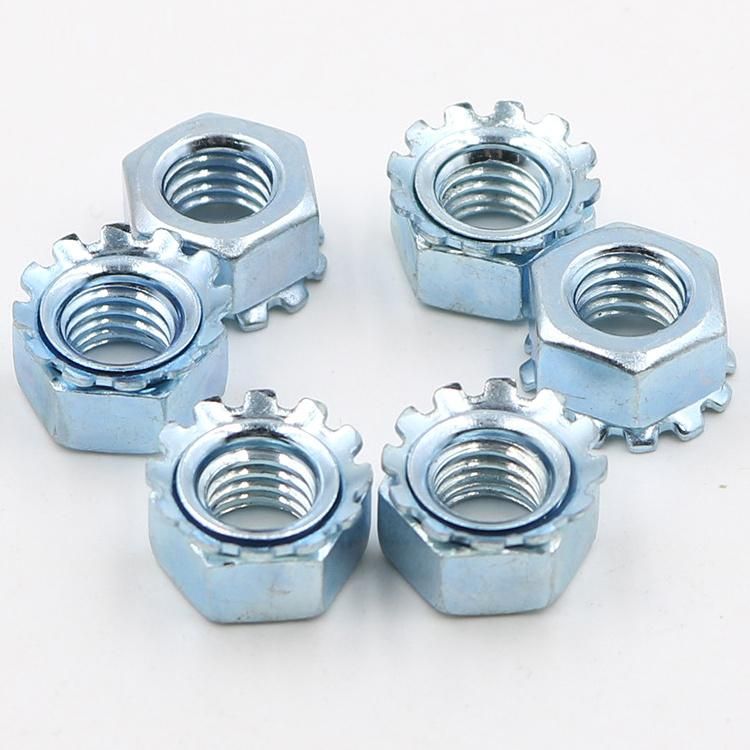 Zinc Plated Hex K-Lock Nuts