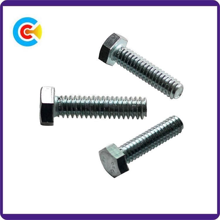 DIN/ANSI/BS/JIS Carbon-Steel/Stainless-Steel Galvanized Hexagon Bolts for Building and Bridge