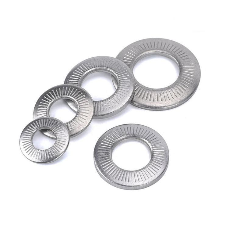 Stainless Steel Single Side Knurl Lock Washer, Nfe25-511,