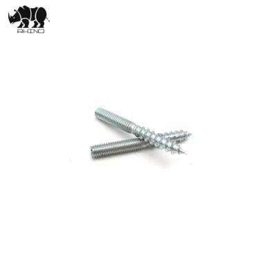 Carbon Steel Round in Center Wood Thread Hanger Bolt Double Ended Screw Bolt