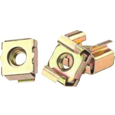 Square Weld Cabinet Cage Nut. Square Cage Nut. Carbon Steel. Yellow Zinc Plated. Galvanized