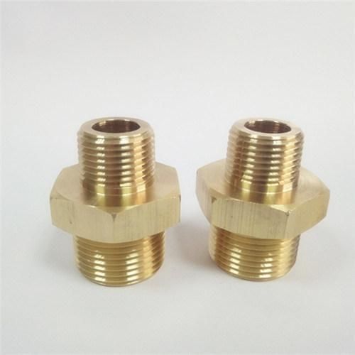 Water Fitting Brass Pipe Hex Nipple for Mold Component