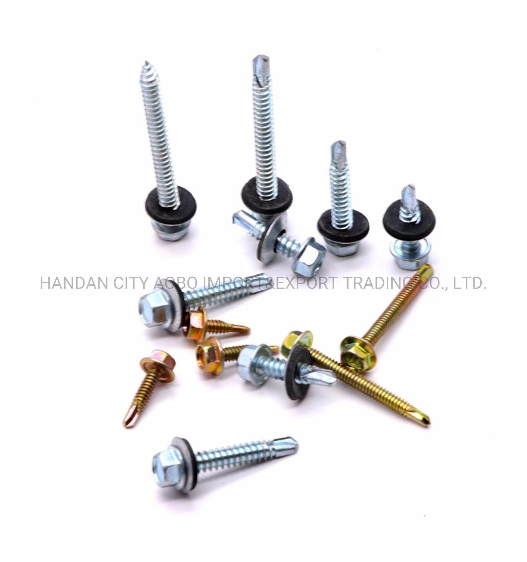 Galvanized Hex Roofing Plating Color Hexagon Self Drilling Screw