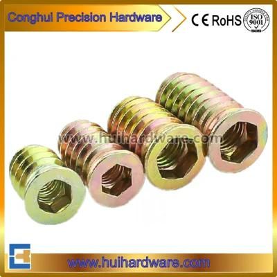 Iron Internal and External Tooth Furniture Nuts
