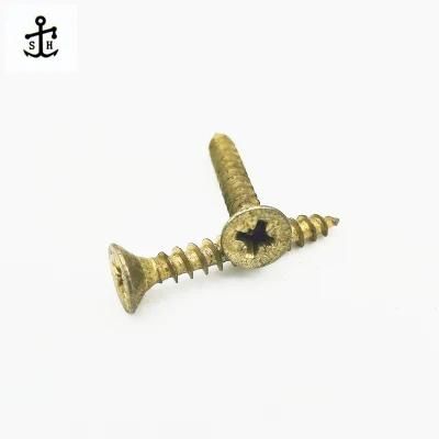 American Standard Brass ANSI/ASME B 18.6.1 Cross Recessed Flat Countersunk Head Wood Screws Made in China