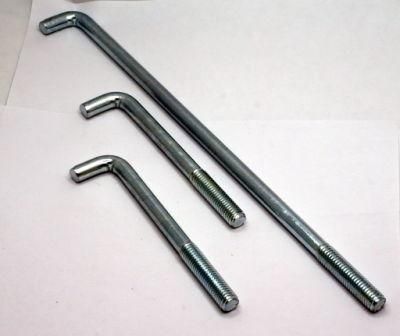 Custom L/J/U/I Shape Foundation Bolts Anchor Bolts Zinc/HDG/Dacromet M22*400