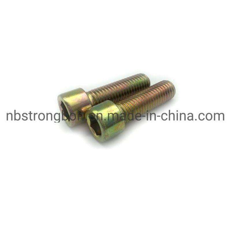 DIN912 Grade 8.8 Hex Socket Head Cap Screw with Yellow Zinc Plated